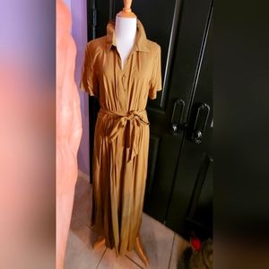 NWT 👍 H&M Tie Belt Shirt Dress Size : Medium